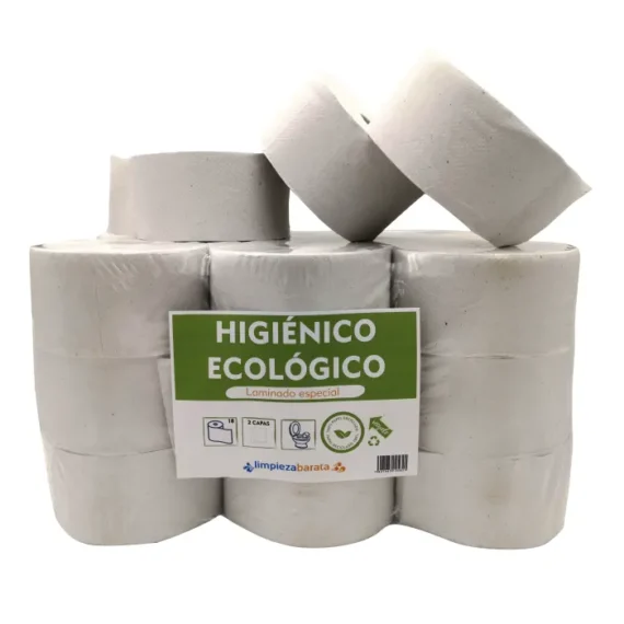 Papel Higiénico Ecológico - pack 18 unidades - tubo 45mm.